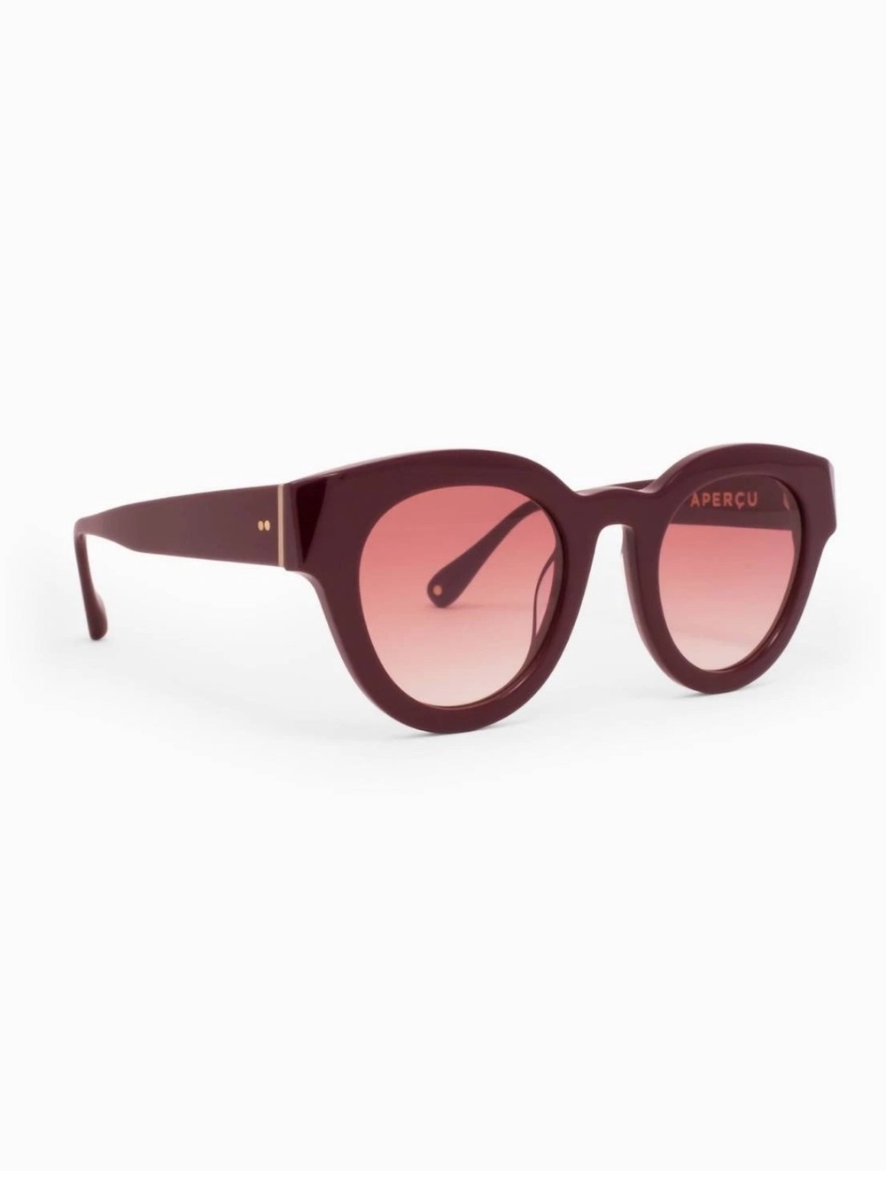Apercu Le Rond Burgundy Sunglasses
